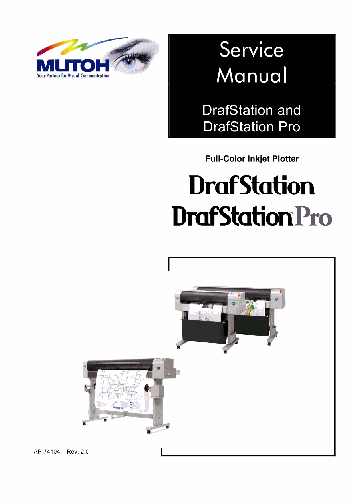 MUTOH RJ 900C RJ901C DrafStation DrafStationPro Service Manual-1